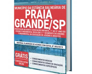 Processo Seletivo Município de Praia Grande / SP – 2020, Apostila Preparatória para o cargo de Professor Adjunto I