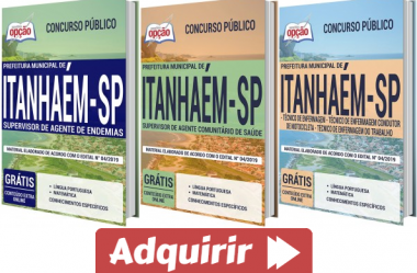 Apostilas Concurso Público Prefeitura de Itanhaém / SP – 2019 / 2020, Vários Empregos