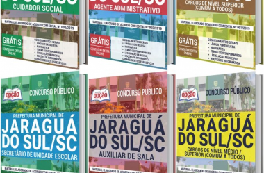 Apostilas Diversos Cargos do Concurso da Prefeitura de Jaraguá do Sul / SC – 2020