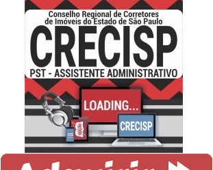 Curso Preparatório Online PST – Assistente Administrativo do Processo Seletivo do CRECI / SP – 2020