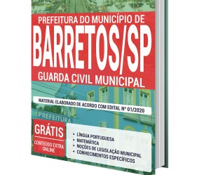 Opção Apostilas Concurso Público Prefeitura de Barretos / SP – 2020, cargo: Guarda Civil Municipal