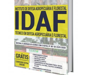 Apostila Concurso Público IDAF / AC – 2020, Técnico em Defesa Agropecuária e Florestal