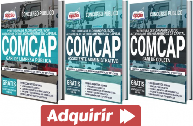 Concurso Público COMCAP Município Florianópolis / SC – 2020, Apostilas Preparatórias para Diversos Cargos