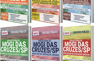 Apostilas Concurso Público Prefeitura de Mogi das Cruzes / SP – 2020, Vários Empregos