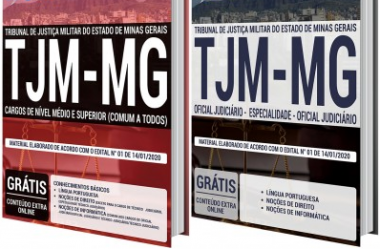 Opção Apostilas Concurso Público TJM / MG – 2020, cargos: Oficial Judiciário e Técnico Judiciário