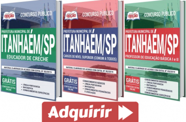 Estude com as Apostilas do Concurso da Prefeitura de Itanhaém / SP – 2020, nos empregos de: Diversos Cargos