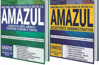 Apostilas Assistente Administrativo e Outros do Processo Seletivo da AMAZUL – 2020