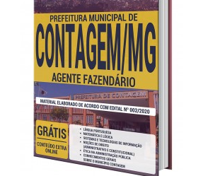 Apostila Agente Fazendário do Concurso da Prefeitura de Contagem / MG – 2020