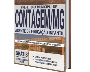 Processo Seletivo Prefeitura de Contagem / MG – 2020, Apostila Preparatória para o cargo de Agente de Educação Infantil