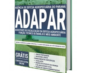 E-book e Apostila Concurso Público ADAPAR – 2020, função: Técnico de Manejo e Meio Ambiente