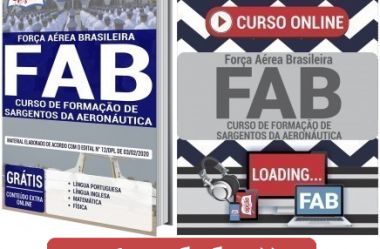 Apostila e Curso Online Concurso Sargentos da Aeronáutica da FAB – 2020 (curso formação primeiro semestre 2021)