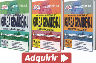 Apostilas de Preparação Concurso Público Prefeitura de Iguaba Grande / RJ – 2020, Diversos Cargos