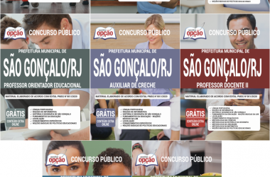 Apostilas Concurso Público Prefeitura de São Gonçalo / RJ – 2020, empregos: Várias Funções