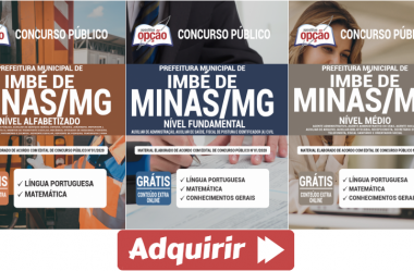 Apostilas Diversas Funções do Concurso Público da Prefeitura de Imbé de Minas / MG – 2020