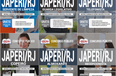 Apostilas de Preparação Concurso Público Câmara de Japeri / RJ – 2020, Diversos Cargos