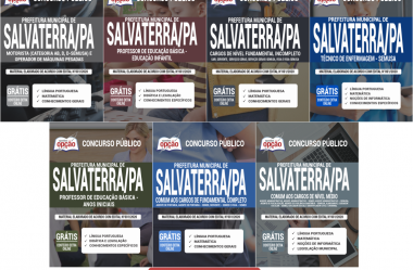 Apostilas Diversas Funções do Concurso Público da Prefeitura de Salvaterra / PA – 2020