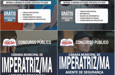 Apostilas Opção Concurso Câmara de Imperatriz / MA – 2020, Diversos Cargos