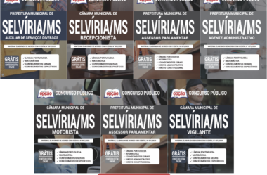 Apostilas Diversas Funções do Concurso Público da Câmara de Selvíria / MS – 2020