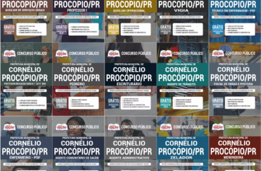 Apostilas Concurso Público Prefeitura Municipal de Cornélio Procópio / PR – 2020, cargos: Diversos Empregos