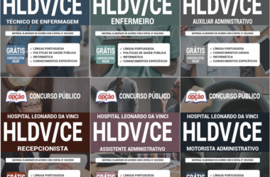 Materiais de Estudo Processo Seletivo HLDV / CE – 2020, funções: Diversos Cargos