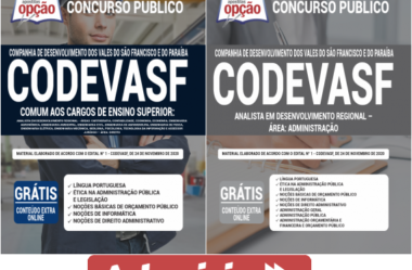 Concurso Público CODEVASF – 2020 / 2021, Apostilas Preparatórias para Analista em Desenvolvimento Regional