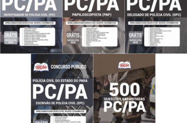 Apostilas Investigador, Escrivão, Papiloscopista e Delegado do Concurso Público da PC / PA – 2020 / 2021