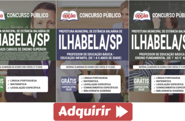 Apostilas Professores do Processo Seletivo da Prefeitura de Ilhabela / SP – 2020