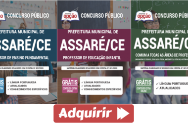 Apostilas Concurso Prefeitura de Assaré / CE – 2020 / 2021, empregos: Professores