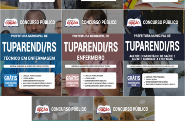 Apostilas Concurso e Processo Seletivo Prefeitura de Tuparendi / RS – 2021, empregos: Diversos Cargos