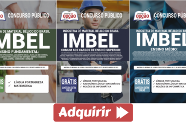 Apostilas PDF (download) e Impressas do Concurso da IMBEL – 2021, Níveis Fundamental, Médio e Superior