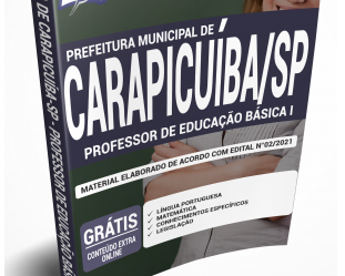 Apostila Professor de Educação Básica I do Concurso Público da Prefeitura de Carapicuíba / SP – 2021