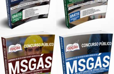 Apostilas PDF (download) e Impressas do Concurso da MSGÁS – 2021, Diversas Funções