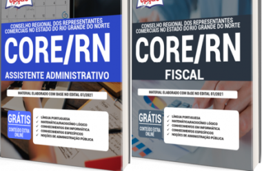 Apostilas de Preparação Concurso Público CORE / RN – 2021, Assistente Administrativo e Fiscal