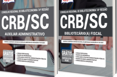 Apostilas Impressas e Digitais Auxiliar Administrativo e Bibliotecário(a) Fiscal do Concurso Público do CRB14 / SC – 2021