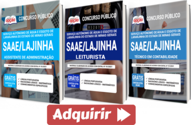 Apostilas Concurso Público SAAE Lajinha / MG – 2021, empregos: Várias Funções