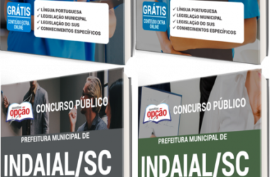 Apostilas de Estudo Concurso Público Prefeitura de Indaial / SC – 2021, cargos: Várias Funções