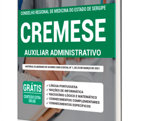 Apostila de Estudo Concurso Público do CREMESE – 2021, cargo: Auxiliar Administrativo