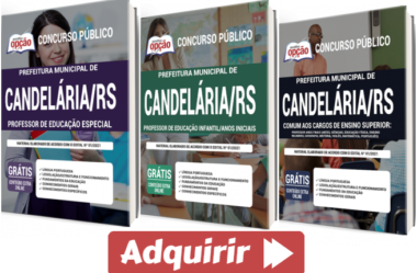 Apostilas PDF (download) e Impressas do Concurso da Prefeitura de Candelária / RS – 2021, Professores