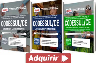 Apostilas Opção PDF e Livro do Concurso Público do CODESSUL / CE – 2021, Diversos Cargos