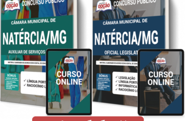 E-books e Apostilas Concurso Câmara de Natércia / MG – 2021, funções: Oficial Legislativo e Auxiliar de Serviços Gerais