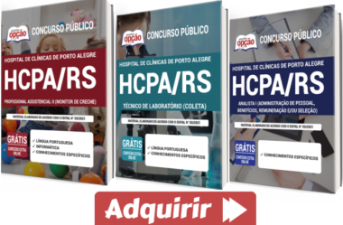 Apostilas Opção Processo Seletivo HCPA / RS – 2021, cargos: Diversos Empregos