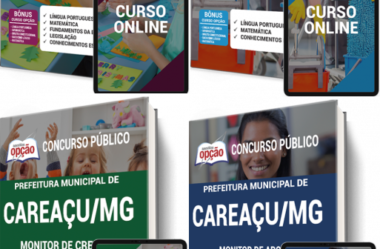 Estude com as Apostilas do Processo Seletivo da Prefeitura de Careaçu / MG – 2021, nos empregos de: Vários Cargos