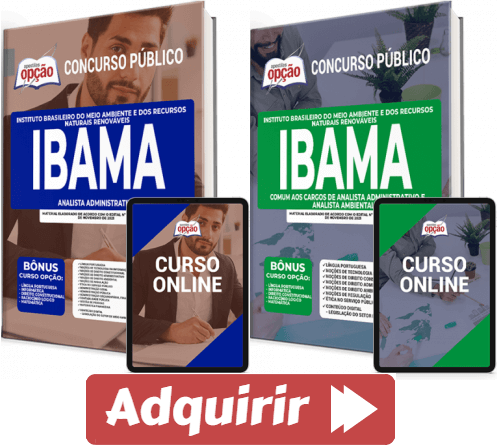 Apostilas PDF e Impressas Analista Ambiental e Analista Administrativo do Concurso Público do IBAMA 2021 / 2022