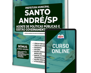 E-book e Apostila Concurso Prefeitura Santo André / SP 2022, função: Agente de Políticas Públicas e Gestão Governamental