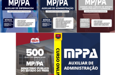 Apostilas (Livro) e Digital, Curso Concurso do MP / PA 2022, nos empregos de: Vários Cargos