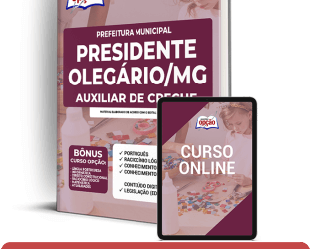 Apostila para Auxiliar de Creche do Concurso da Prefeitura de Presidente Olegário / MG 2022