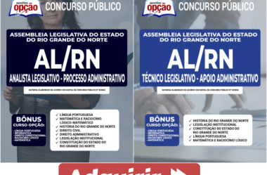 Materiais de Estudo Concurso AL / RN 2022, funções: Analista e Técnico Legislativo