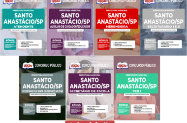 Apostilas Várias Funções do Concurso Público da Prefeitura de Santo Anastácio / SP 2022