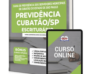Apostila de Estudo Concurso Público da Previdência Cubatão / SP 2022, cargo: Escriturário