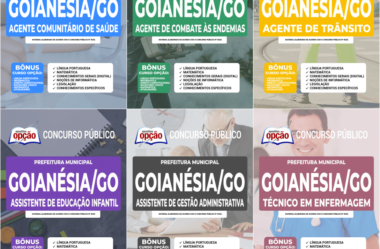 Apostilas Várias Funções do Concurso Público da Prefeitura de Goianésia / GO 2022